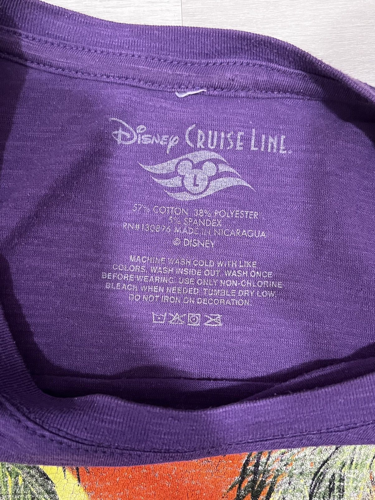 Disney × Vintage Vintage Disney Purple T-Shirt Size US S / EU 44-46 / 1 - 3 Thumbnail