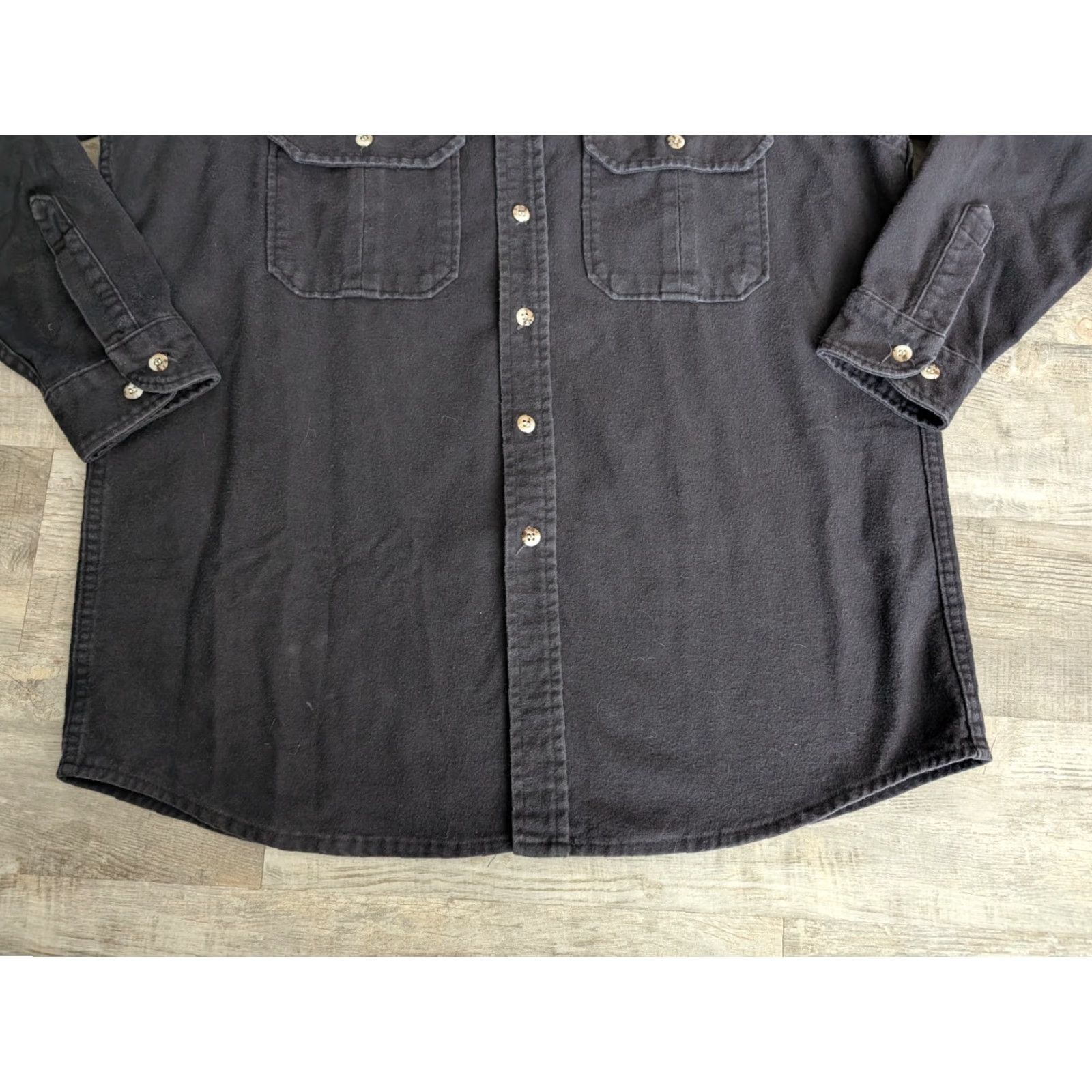 Vintage VINTAGE Cabela's Shirt XL Tall Chamois Flannel Button Up L/S Mens Black 90s AOSP Size US XL / EU 56 / 4 - 5 Thumbnail