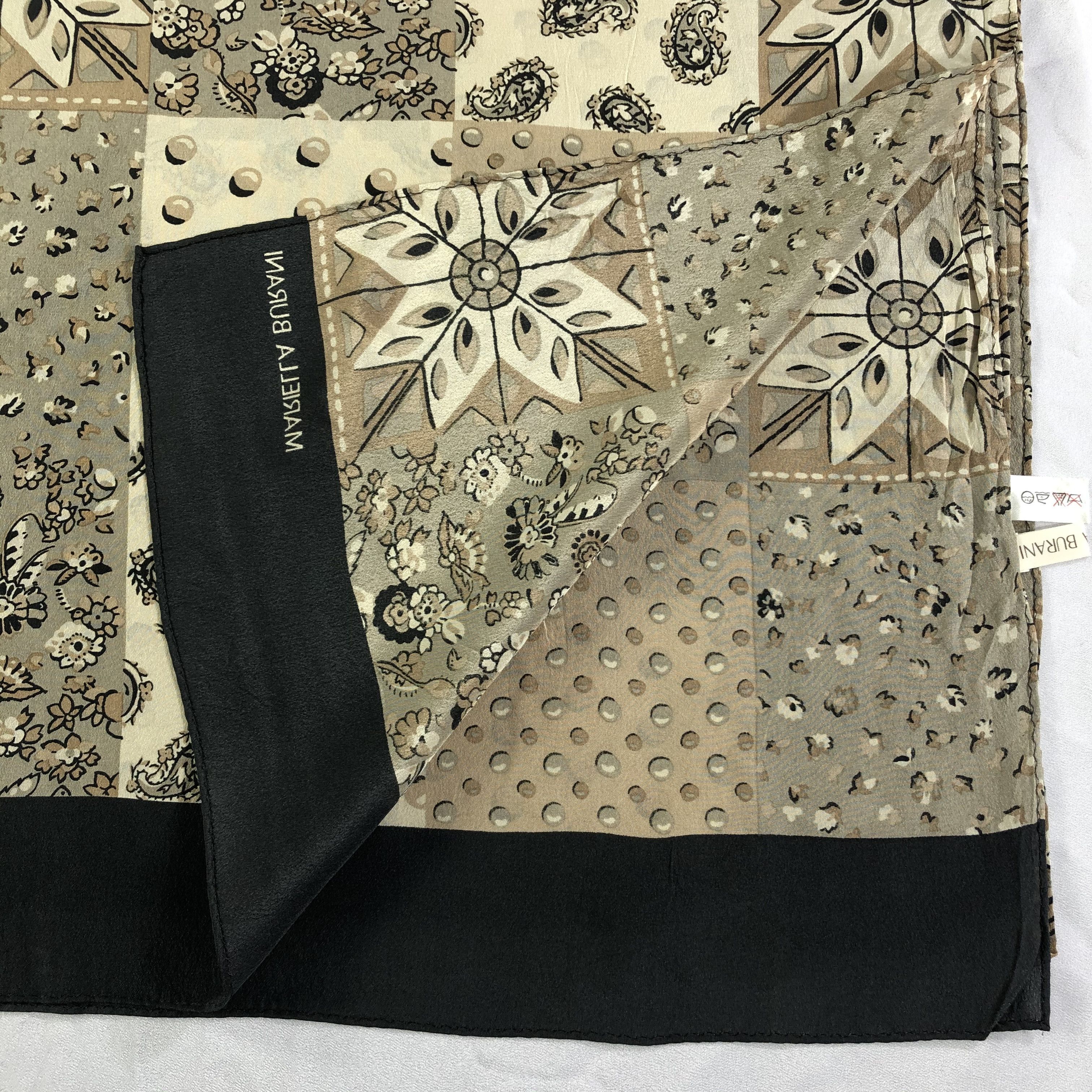 Vintage Vintage Mariella Burani Silk Scarf Size ONE SIZE - 6 Thumbnail