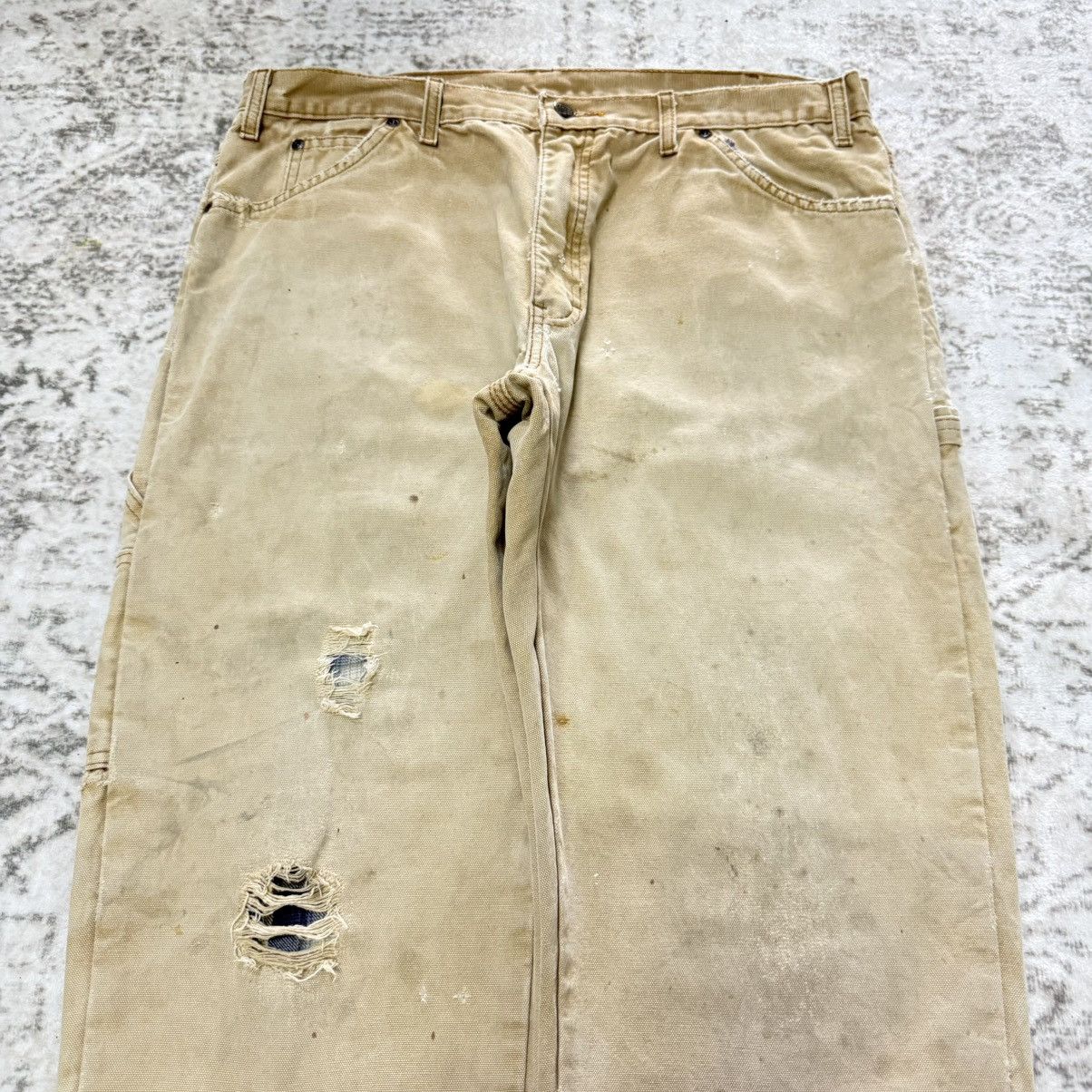 Dickies Vintage Dickies Blanket Linen Distressed Jeans Size US 36 / EU 52 - 5 Thumbnail