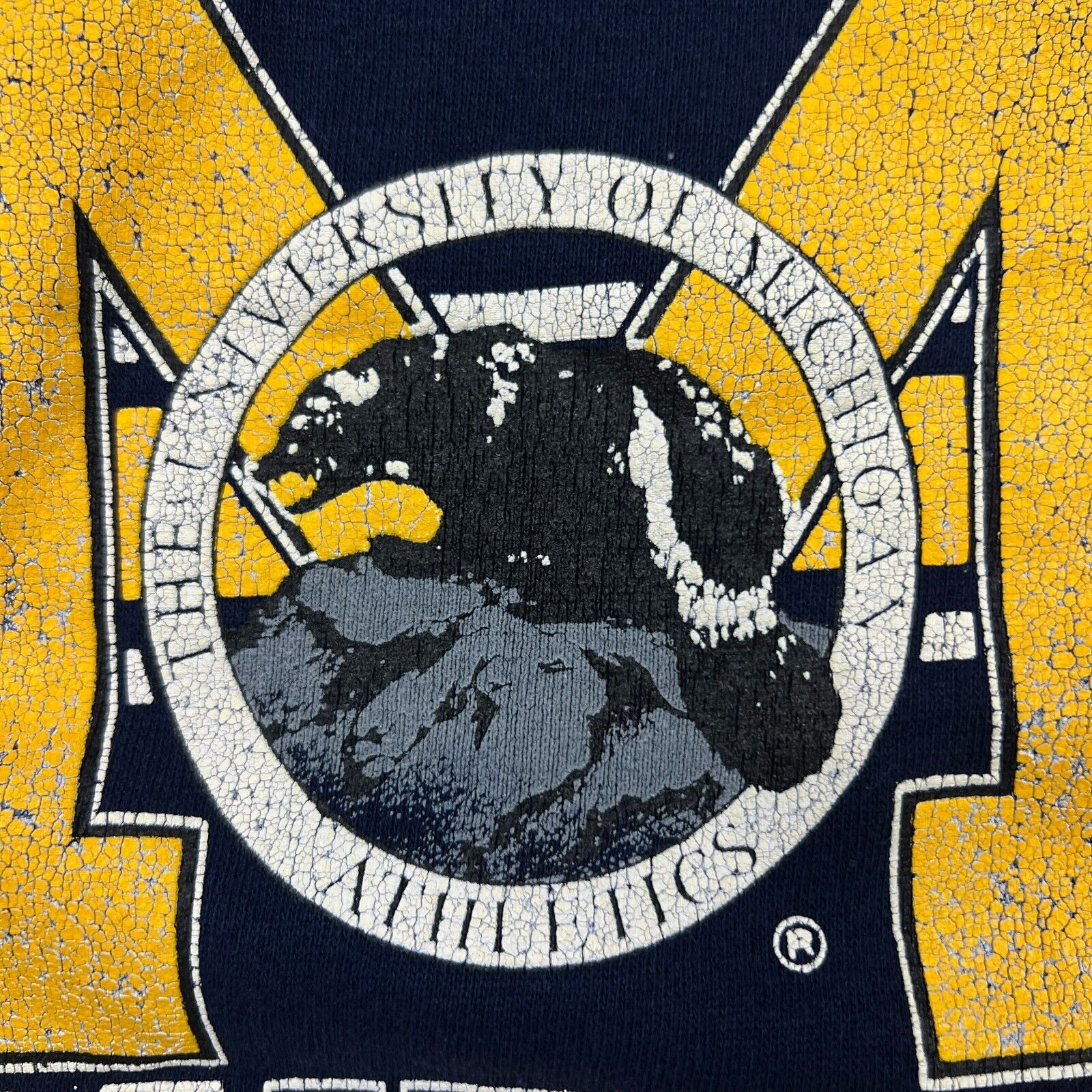NCAA × Vintage Vintage Michigan Wolverines University Sweatshirt 90s Crew Size US XL / EU 56 / 4 - 3 Thumbnail