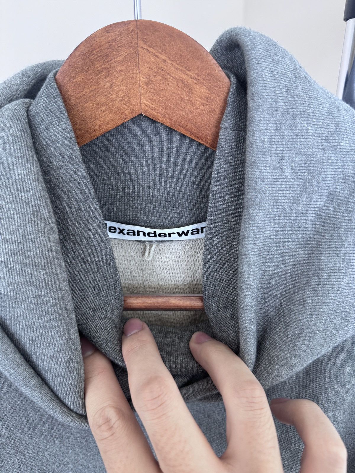 Alexander Wang Alexander Wang Gray Turtle Neck Hoodie Size US XL / EU 56 / 4 - 3 Thumbnail