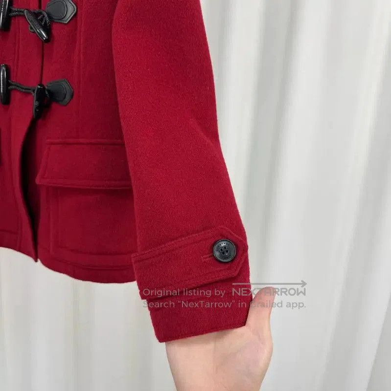 Burberry Burberry Red Wool Toggle Coat for Women. Size M / US 6-8 / IT 42-44 - 4 Thumbnail
