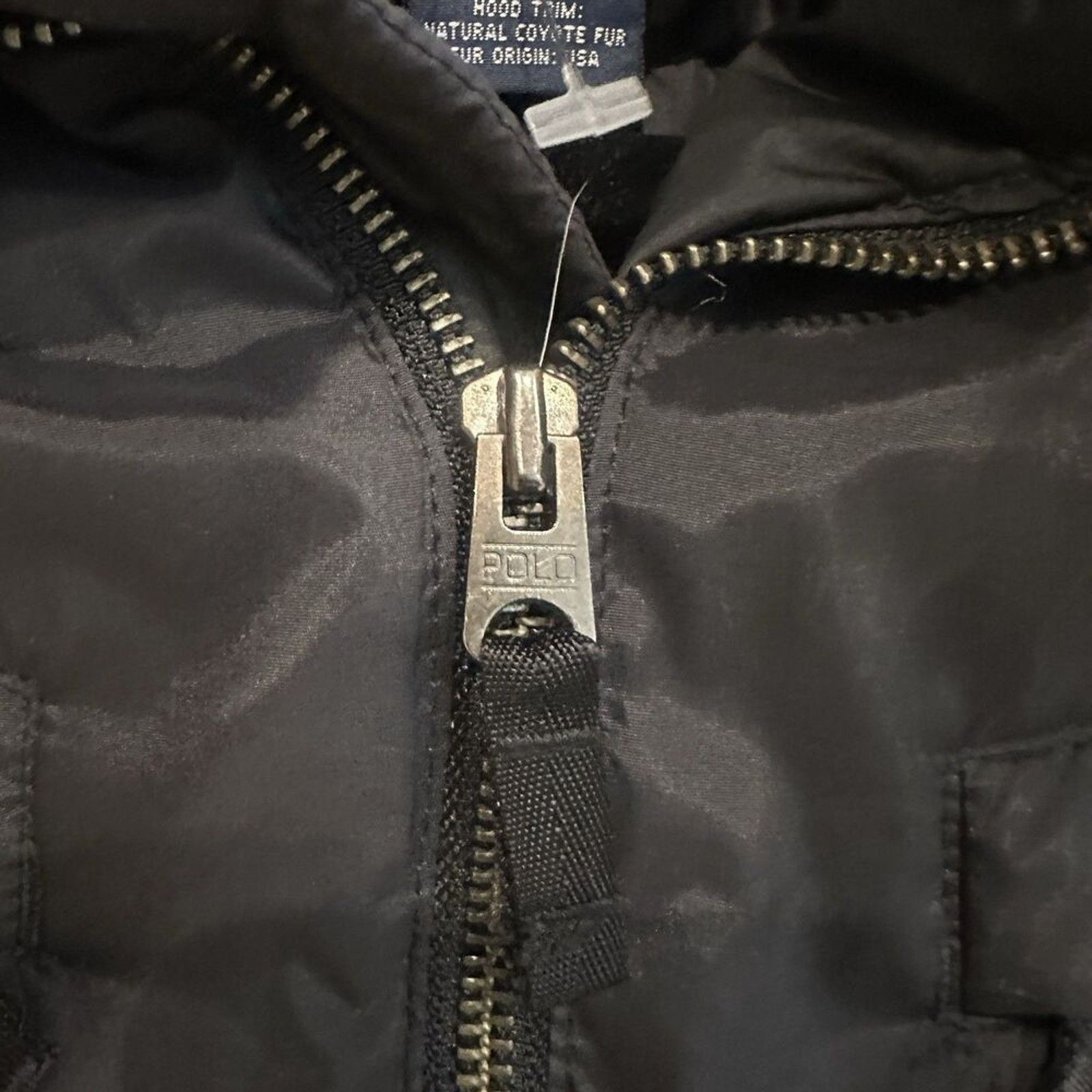 Ralph Lauren RALPH LAUREN | XS | GOOSE DOWN BOMBER Real FUR TRIM HOOD Size XS / US 0-2 / IT 36-38 - 3 Thumbnail