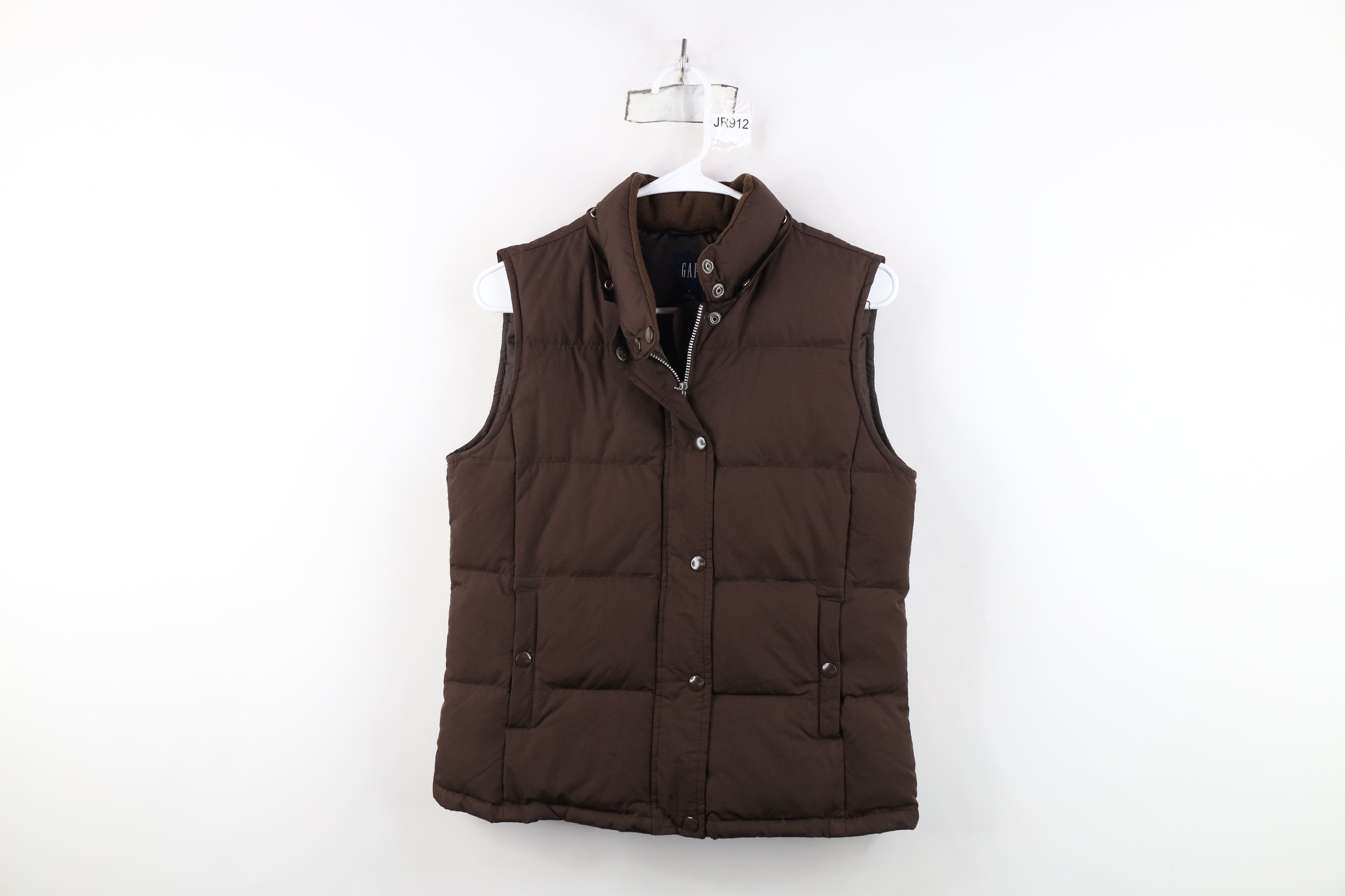 Gap Vintage 90s Y2K Gap Duck Down Puffer Vest Jacket Brown Size S / US 4 / IT 40 - 1 Thumbnail