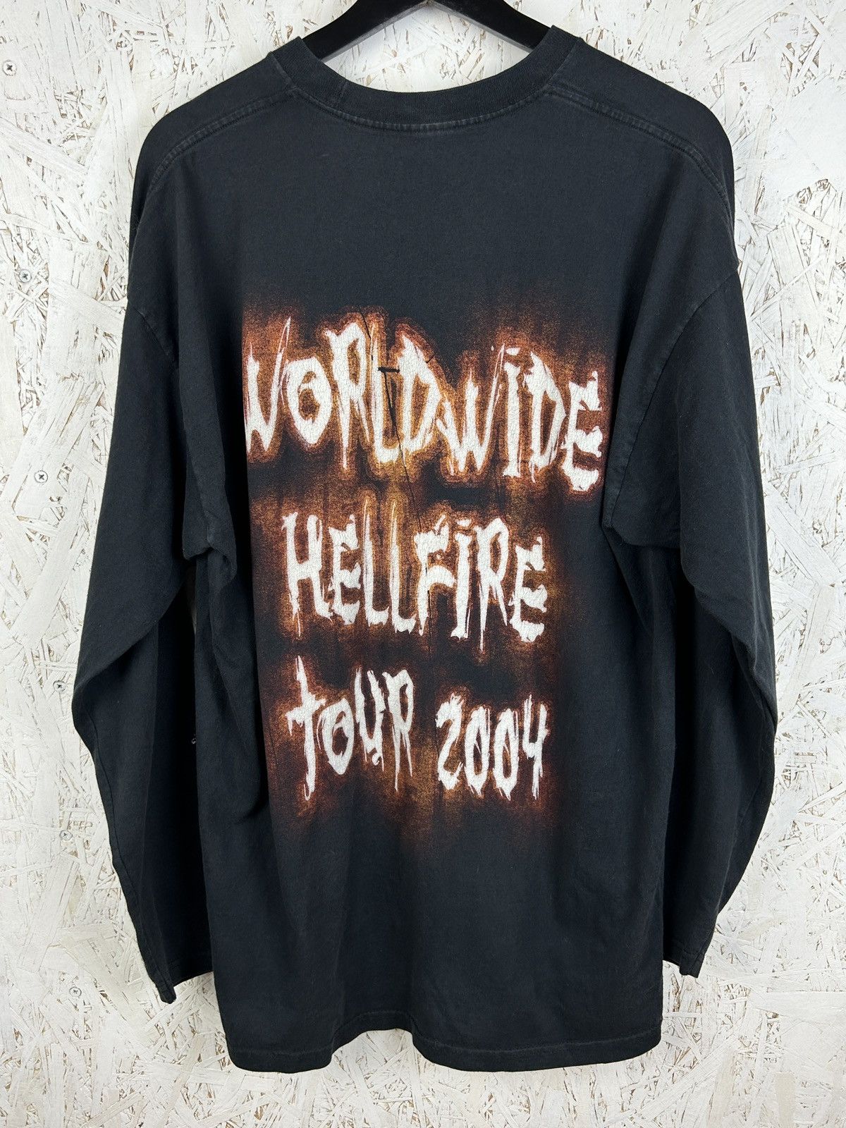 Band Tees Vintage Edguy Hellfire Club Worldwide 2004 Tour Long Sleeve Size US XL / EU 56 / 4 - 6 Thumbnail