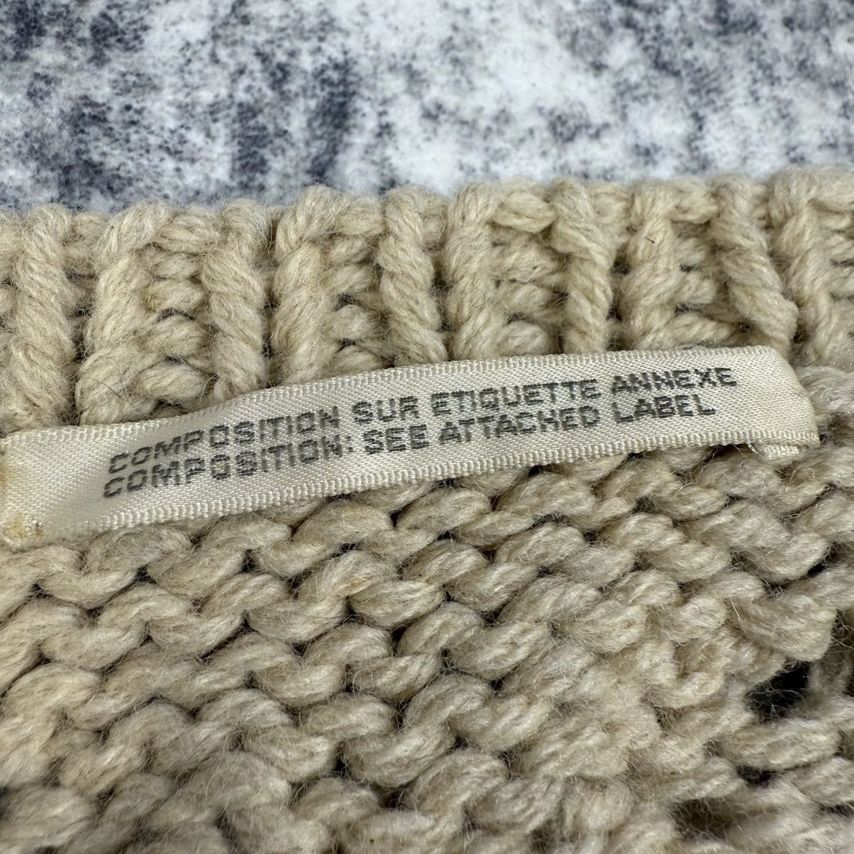 Yohji Yamamoto Archive Yohji Yamamoto Fisherman Cable Knit Wool Sweater Size US L / EU 52-54 / 3 - 6 Thumbnail
