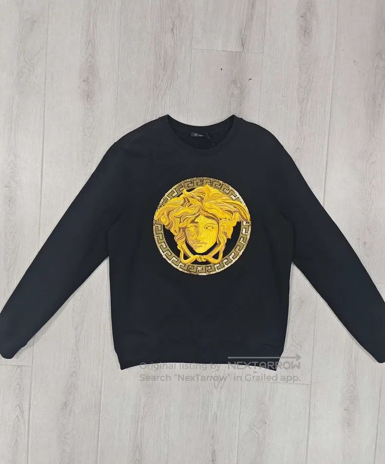 Versace Embroidered fleece sweatshirt
