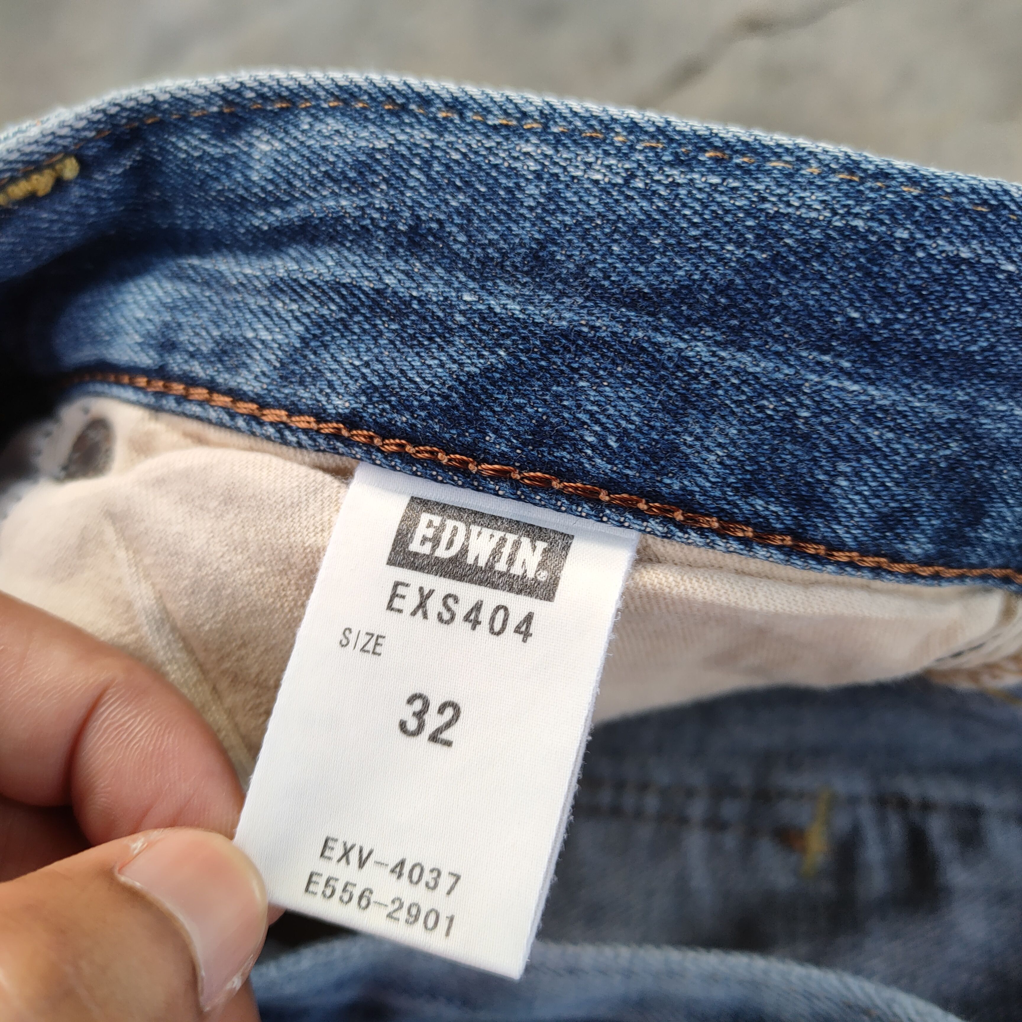 Edwin VINTAGE FADED EDWIN MUD WASHED RIPPEP JEAN DENIM PANTS Size US 33 - 12 Thumbnail