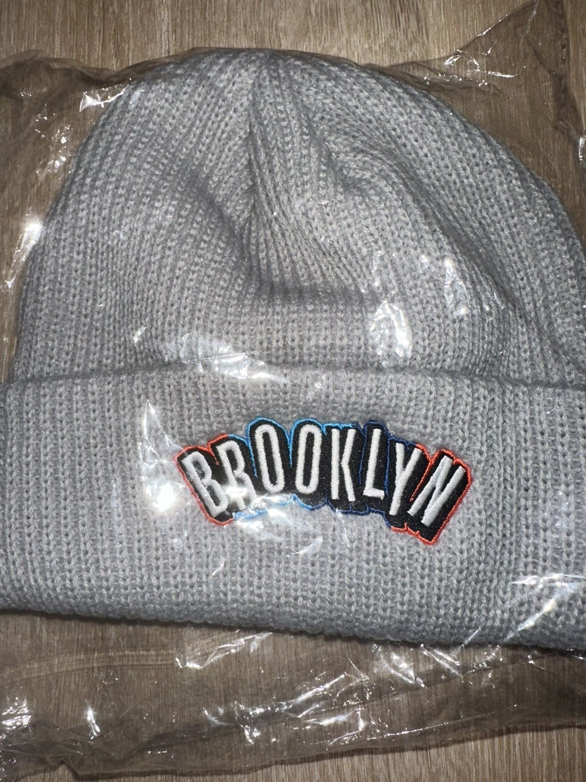 NBA × Vintage Brooklyn Nets NBA Game Giveaway Beanie Hat Size ONE SIZE - 3 Thumbnail