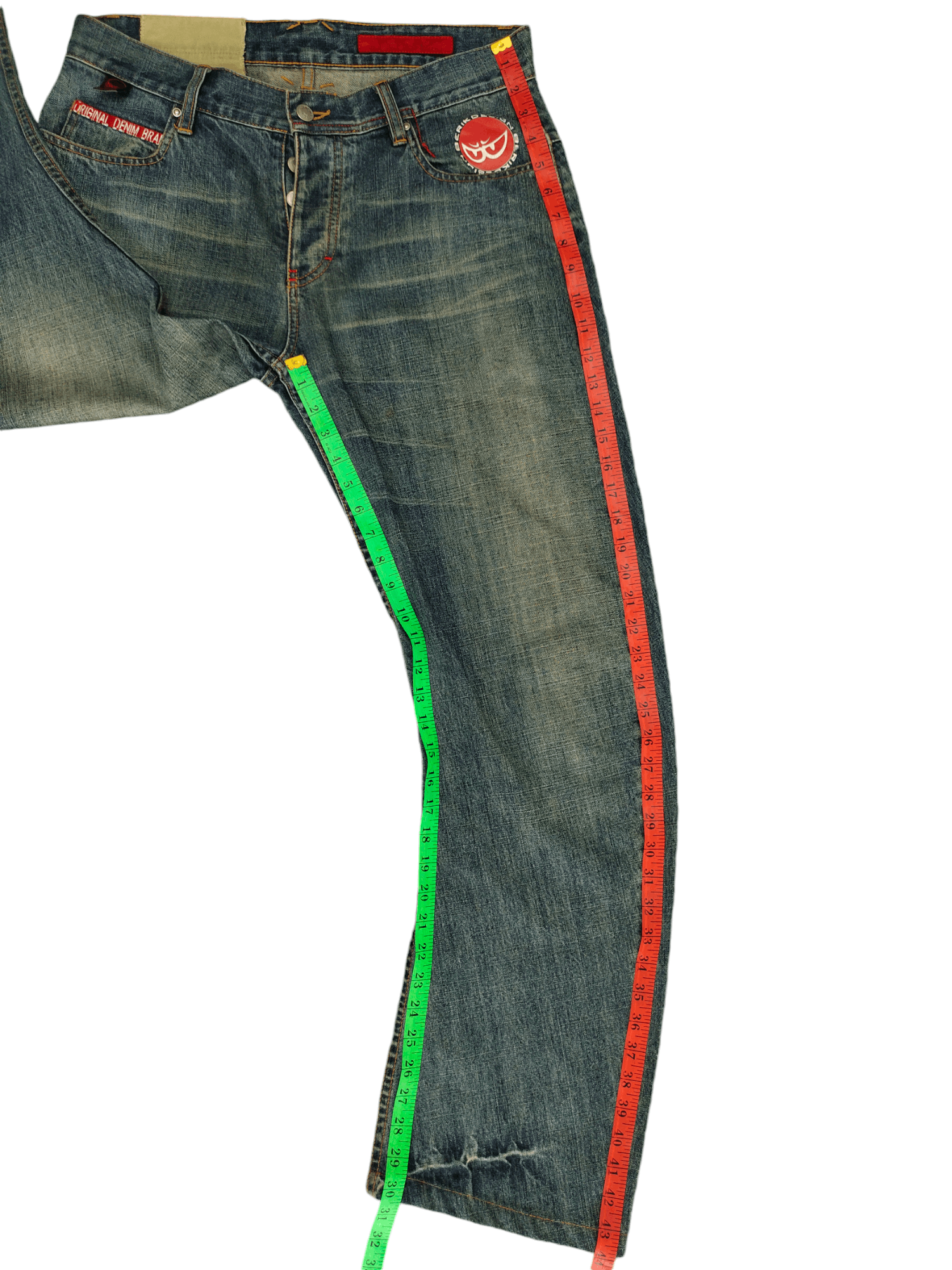 Hysteric Glamour Vintage Y2k Berik Design 3D Pocket Curve Denim Jeans Size US 32 / EU 48 - 9 Thumbnail