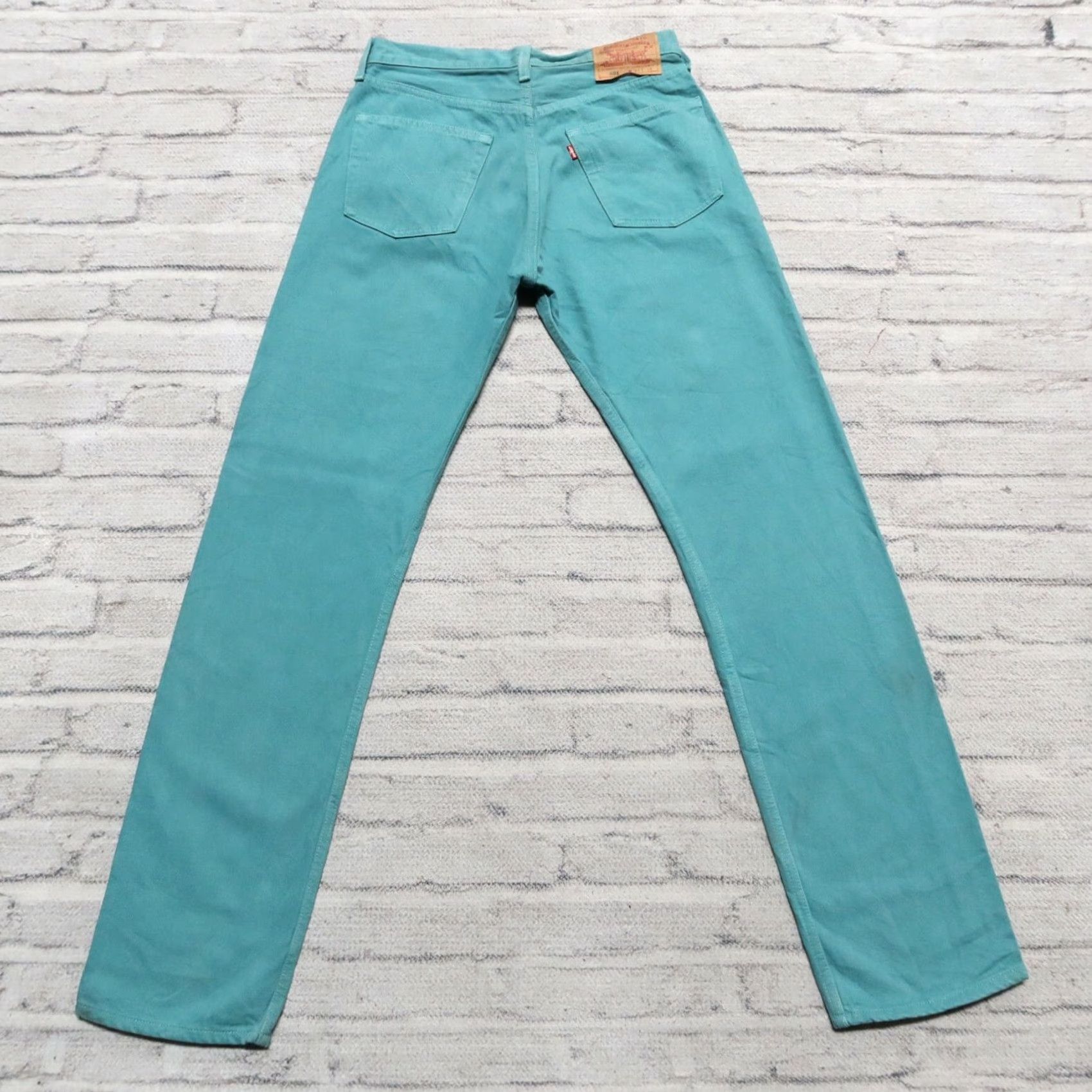 Levi's VINTAGE Levi's 501 Denim Jeans Men Teal 30-31" 34" Inseam Made in USA Size US 30 / EU 46 - 6 Thumbnail