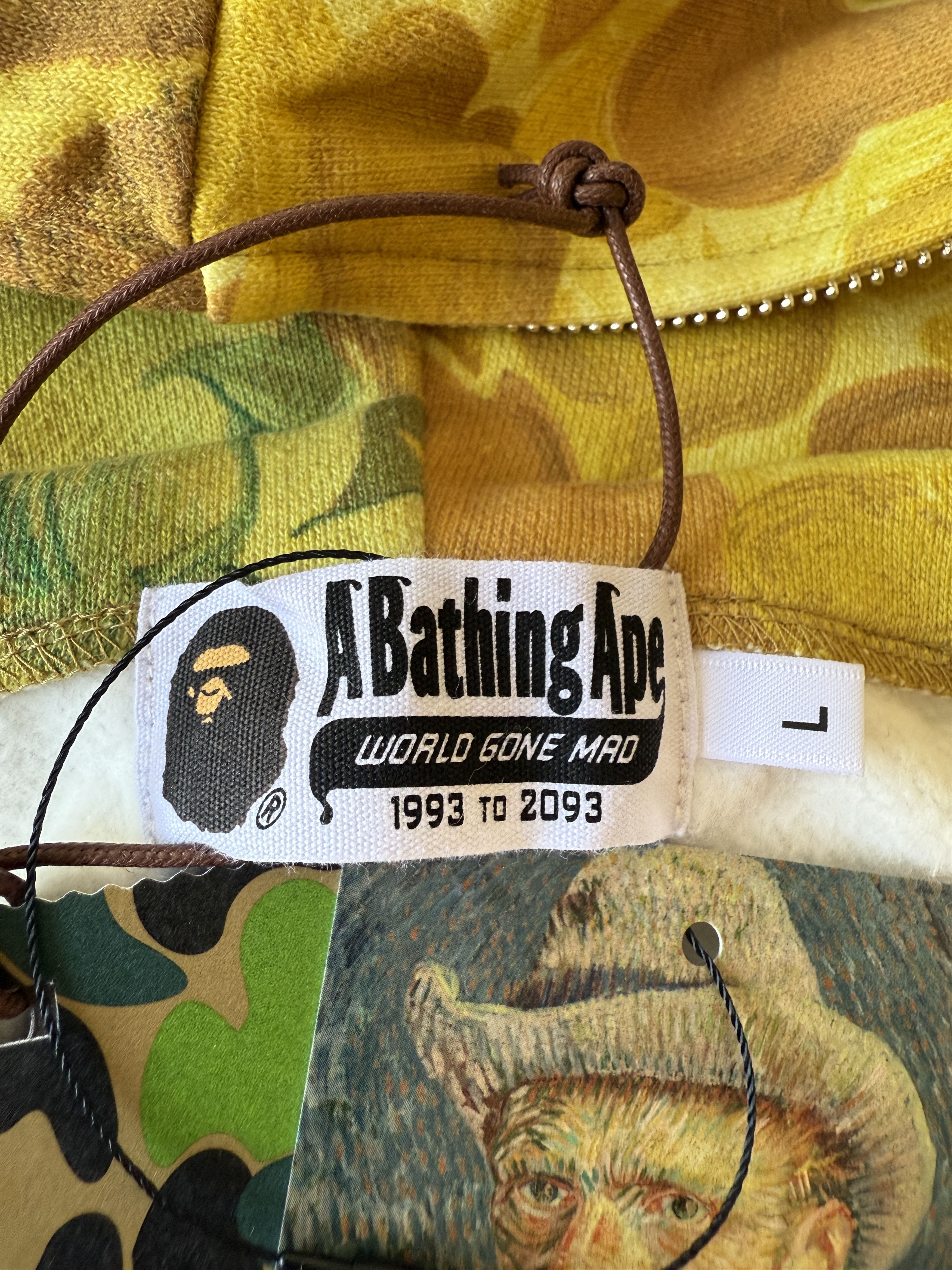 Bape BAPE X VAN GOGH MUSEUM SHARK FULL ZIP HOODIE Size US L / EU 52-54 / 3 - 15 Thumbnail