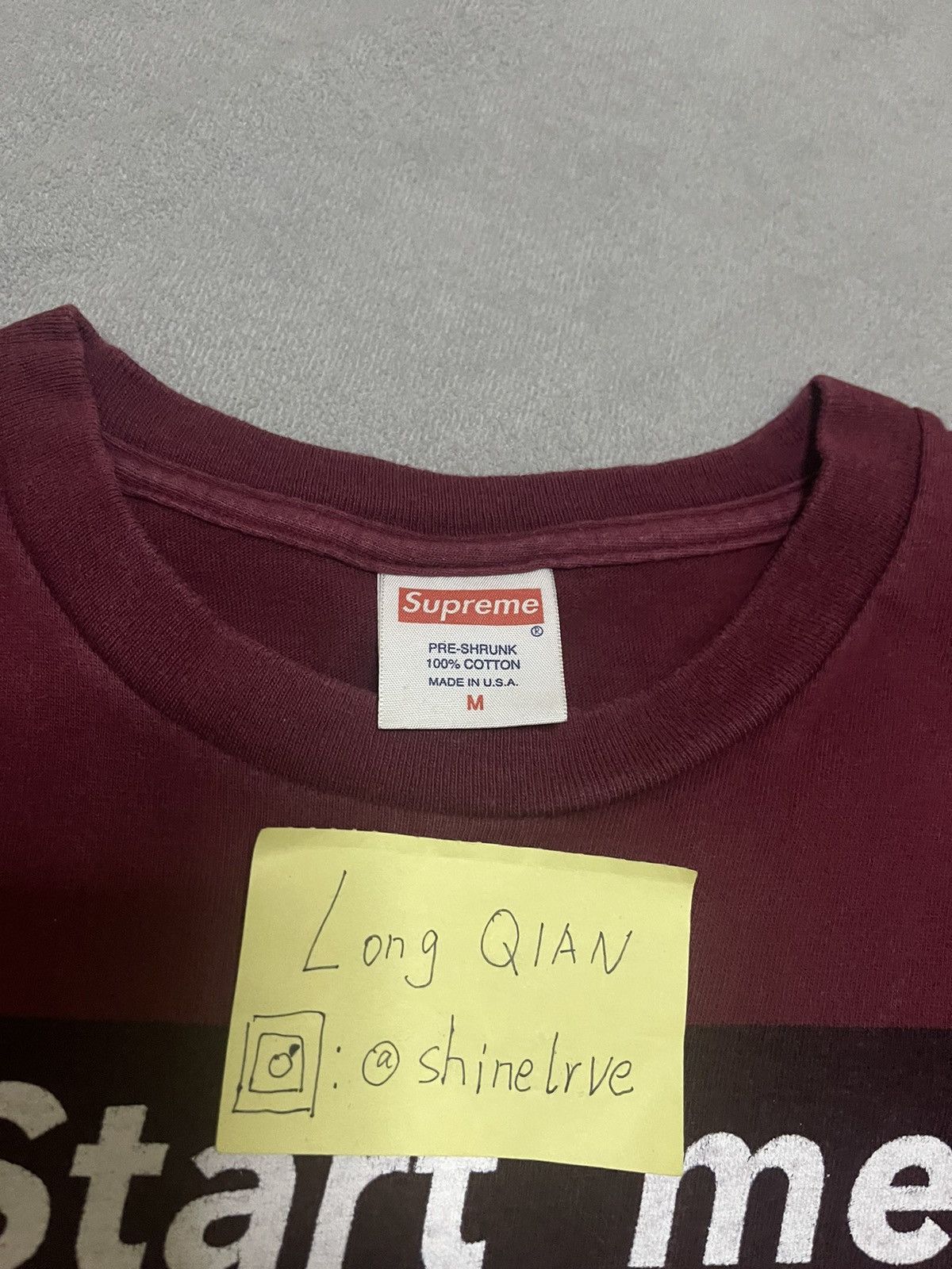 Supreme Supreme vintage bamn start me tee Size US M / EU 48-50 / 2 - 4 Thumbnail