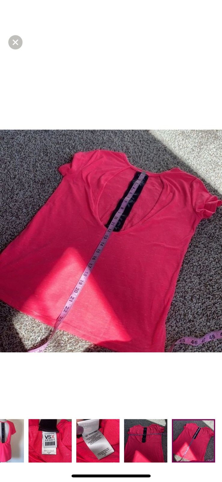 Victoria's Secret Victoria’s Secret sport small cutout pink top Size S / US 4 / IT 40 - 6 Thumbnail