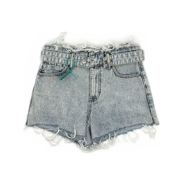 Alexander Wang Alexander Wang SS22 Distressed Denim Shorts - Size 25" / US 0 / IT 36 - 2 Thumbnail