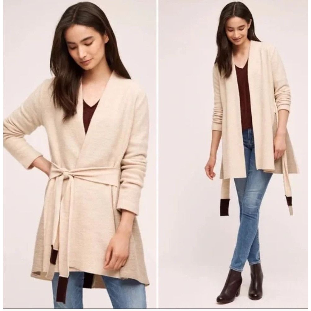 Anthropologie Anthropologie Rosie Neira Denissa Tie Waist Wool Sweater Wom Size XL / US 12-14 / IT 48-50 - 9 Thumbnail