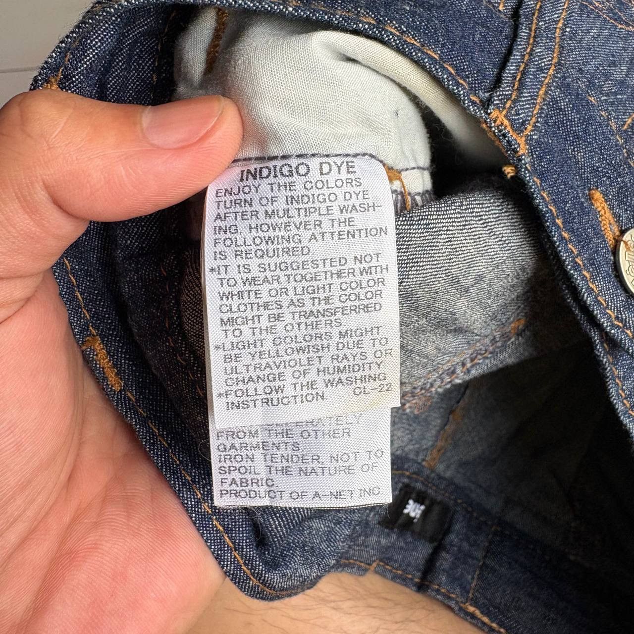 Ne-Net Ne-Net By Issey Miyake Embroidered Indigo Dye Jeans Pants Size US 30 / EU 46 - 15 Thumbnail