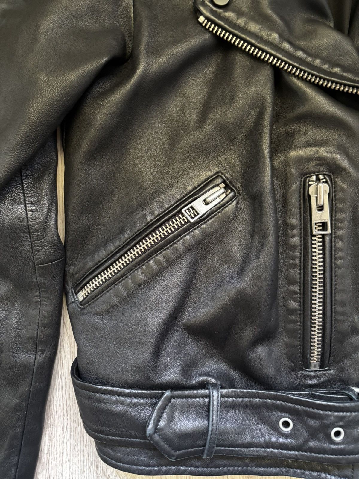 Allsaints All Saints BALFERN LEATHER BIKER JACKET Size M / US 6-8 / IT 42-44 - 5 Thumbnail