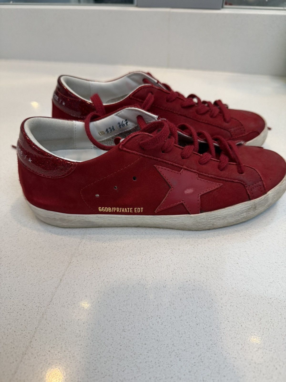 Golden Goose Limited Edition Red Superstar Size 36 Size US 6 / IT 36 - 1 Thumbnail