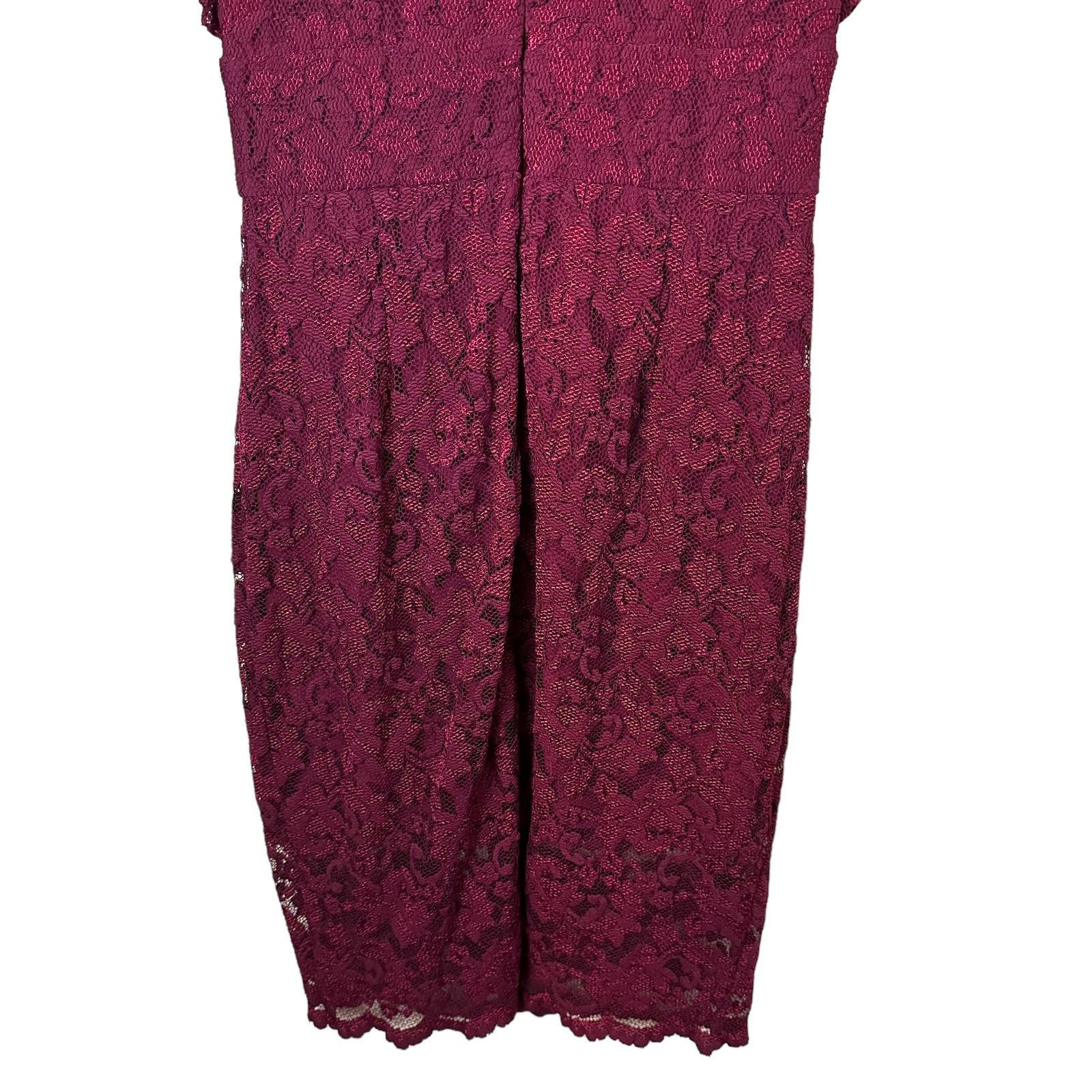 knee length dresses for ladies Maxi Dress Red Long Dress Adorn Lace Bust Maxi Dress Size 8