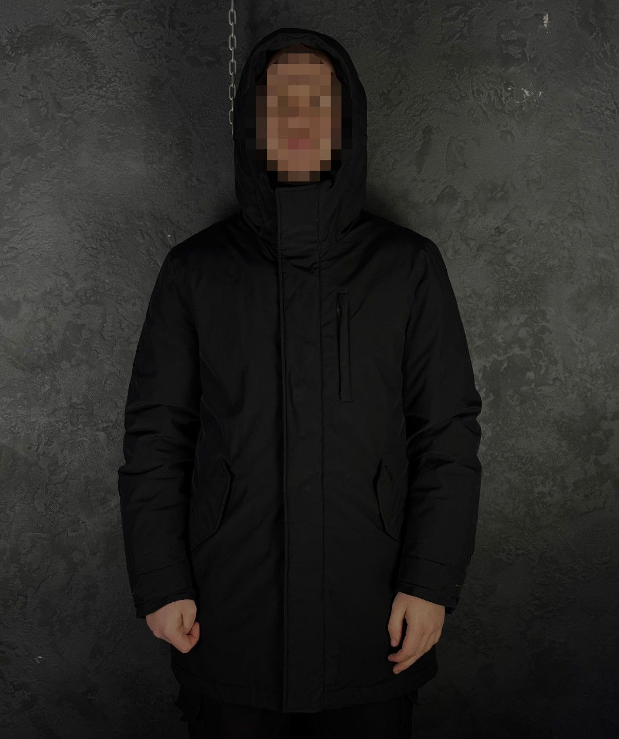 Woolrich Woolen Mills Woolrich Men’s Down Parka Black Hooded Jacket Size US L / EU 52-54 / 3 - 2 Thumbnail