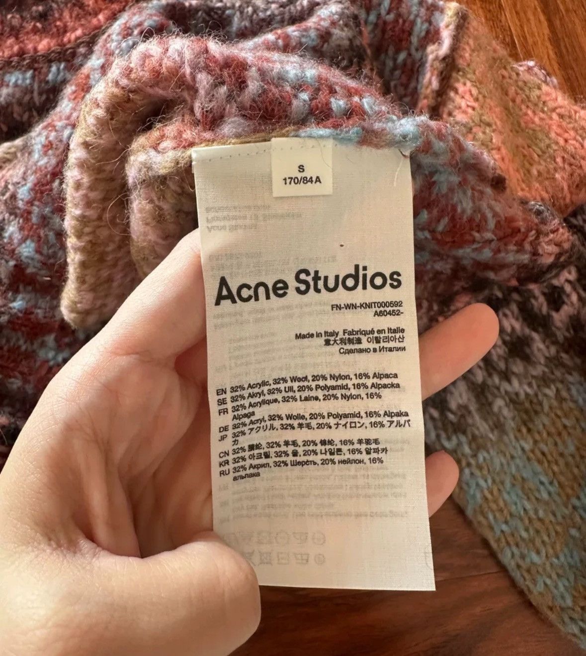 Acne Studios Acne studios Gradient sweater 2412-Nextarrow Size US S / EU 44-46 / 1 - 3 Thumbnail