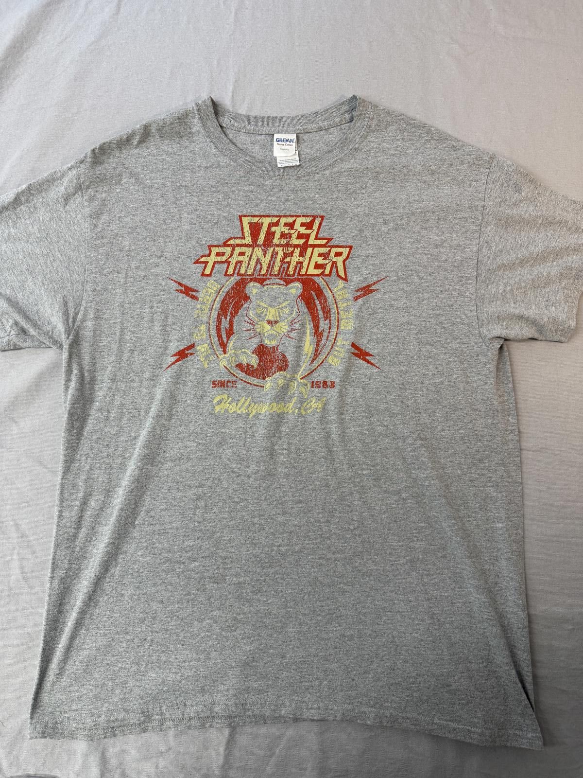 Gildan Steel Panther Glam Metal Band T-shirt Hollywood CA Tee - L Size US L / EU 52-54 / 3 - 1 Thumbnail