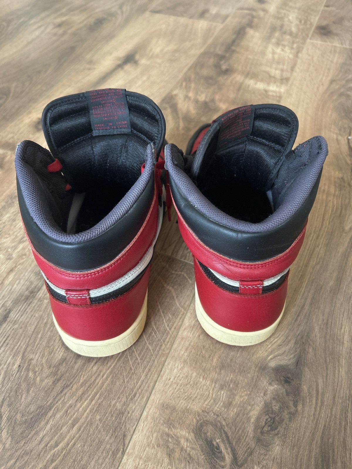 Jordan Brand × Nike Air Jordan 1 Retro High OG "Bred Toe" Size US 14 / EU 47 - 3 Thumbnail