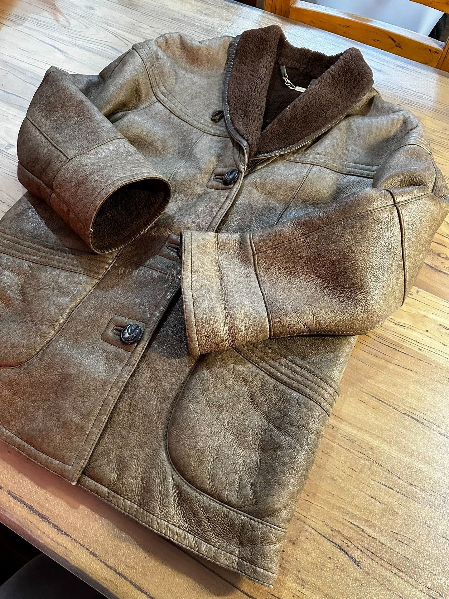 RRL Ralph Lauren RRL Distressed Shearling Leather Jacket Size US M / EU 48-50 / 2 - 1 Thumbnail