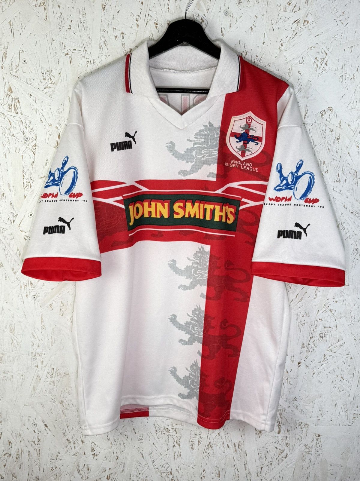 Puma 90s Puma England Rugby 1995 Centenary Jersey Size ~XL Size US XL / EU 56 / 4 - 1 Thumbnail