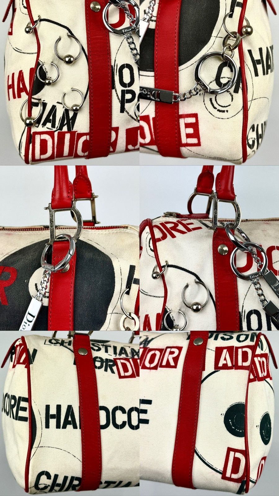 Dior × John Galliano Dior - John Galliano - SS2004 - Hardcore Pierced Boston Bag Size ONE SIZE - 6 Thumbnail