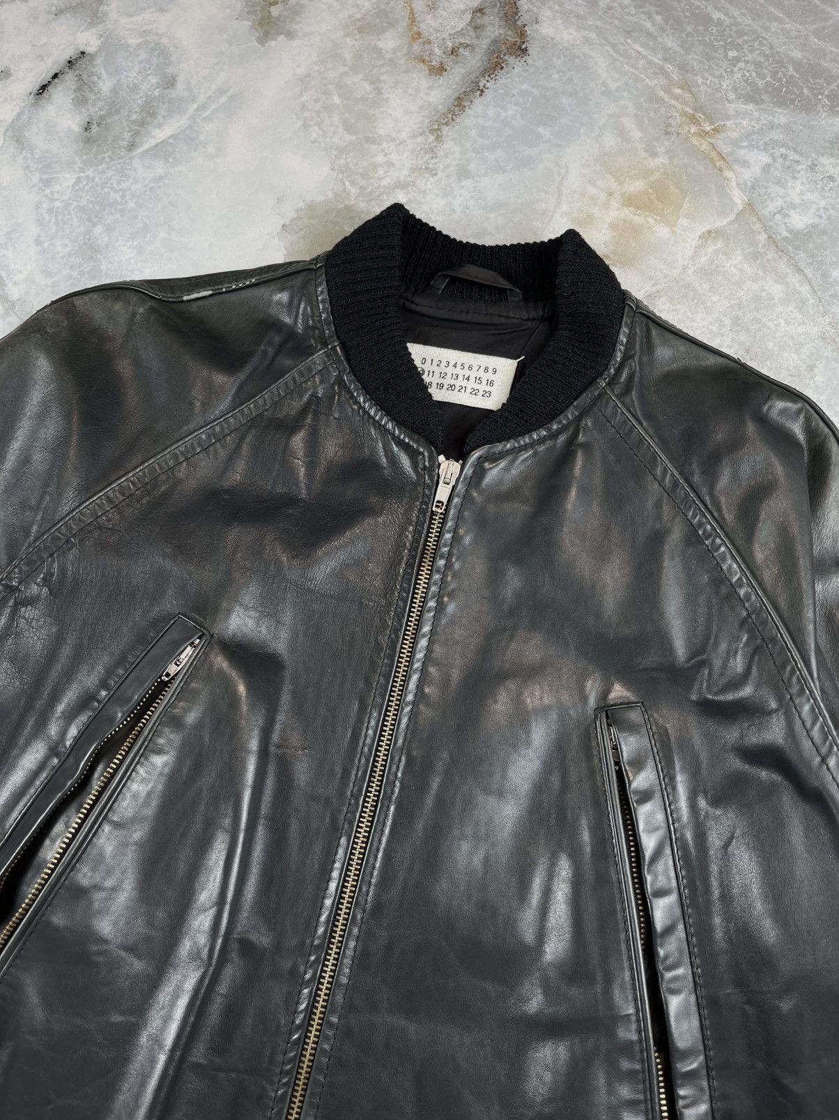 Maison Margiela SS04 Maison Margiela 5 Zip Calf Leather Bomber Jacket Size US M / EU 48-50 / 2 - 15 Thumbnail