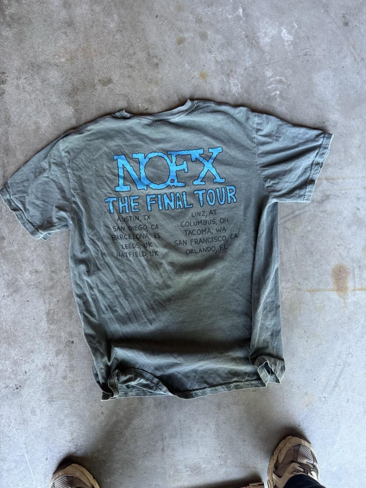 Vintage Vintage Y2K NOFX T-Shirt Large Final Tour Cities Punk Band L Size US L / EU 52-54 / 3 - 5 Thumbnail