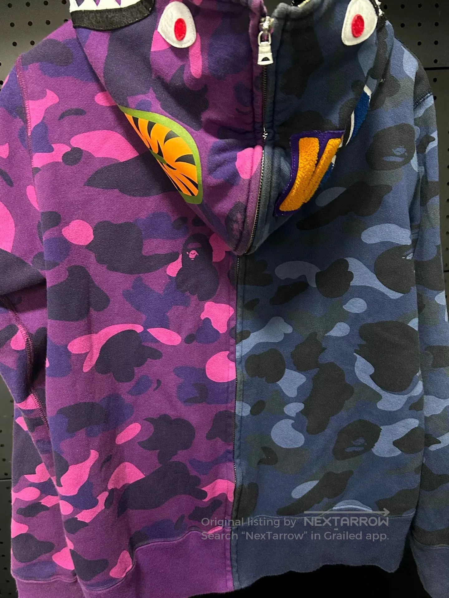 Bape Bape Shark Jacket Blue Purple Size M. Size US M / EU 48-50 / 2 - 2 Thumbnail