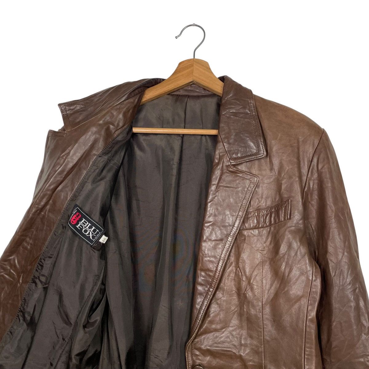 Other Blu Fox Roma Leather Jacket Size L / US 10 / IT 46 - 10 Thumbnail