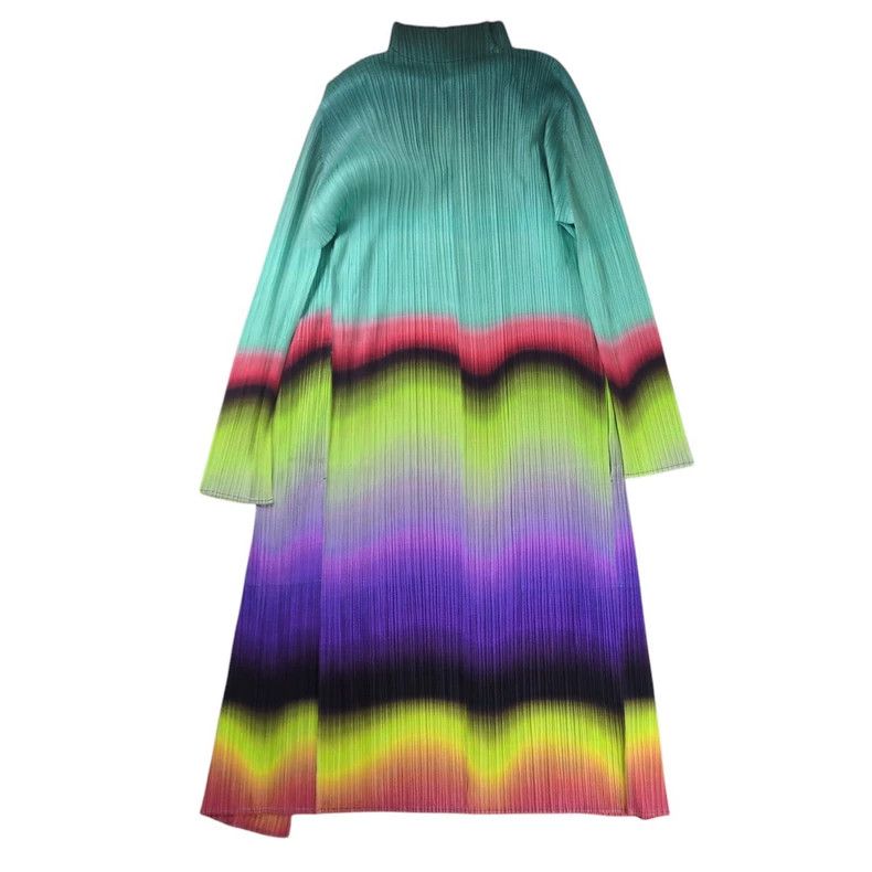 Issey Miyake issey miyake size:3 Aurora colored pleated dress Size XXS / US 00 / IT 34 - 2 Thumbnail