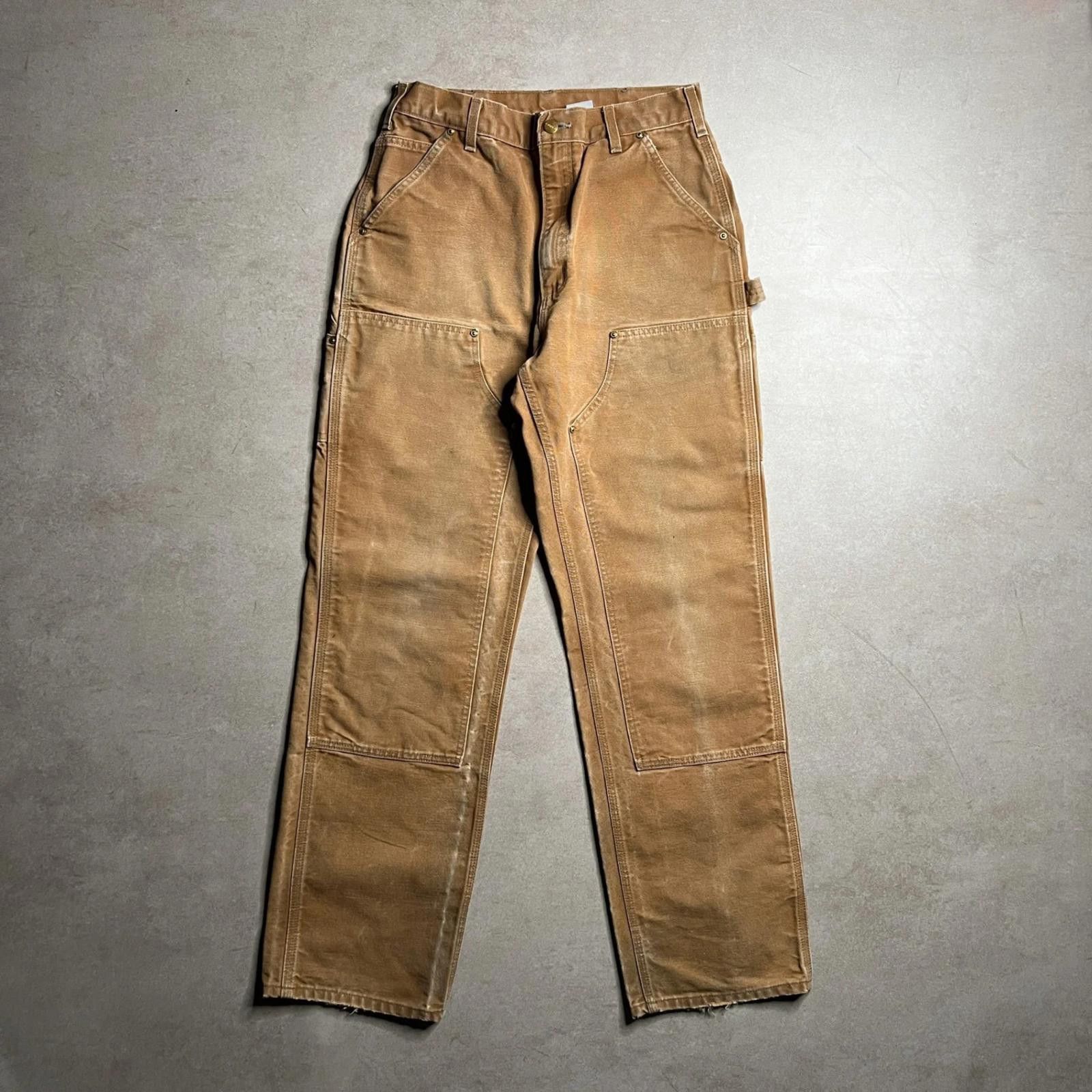 Carhartt Vintage Carhartt Tan Double Knee Pants - 30x32 Size US 30 / EU 46 - 1 Thumbnail
