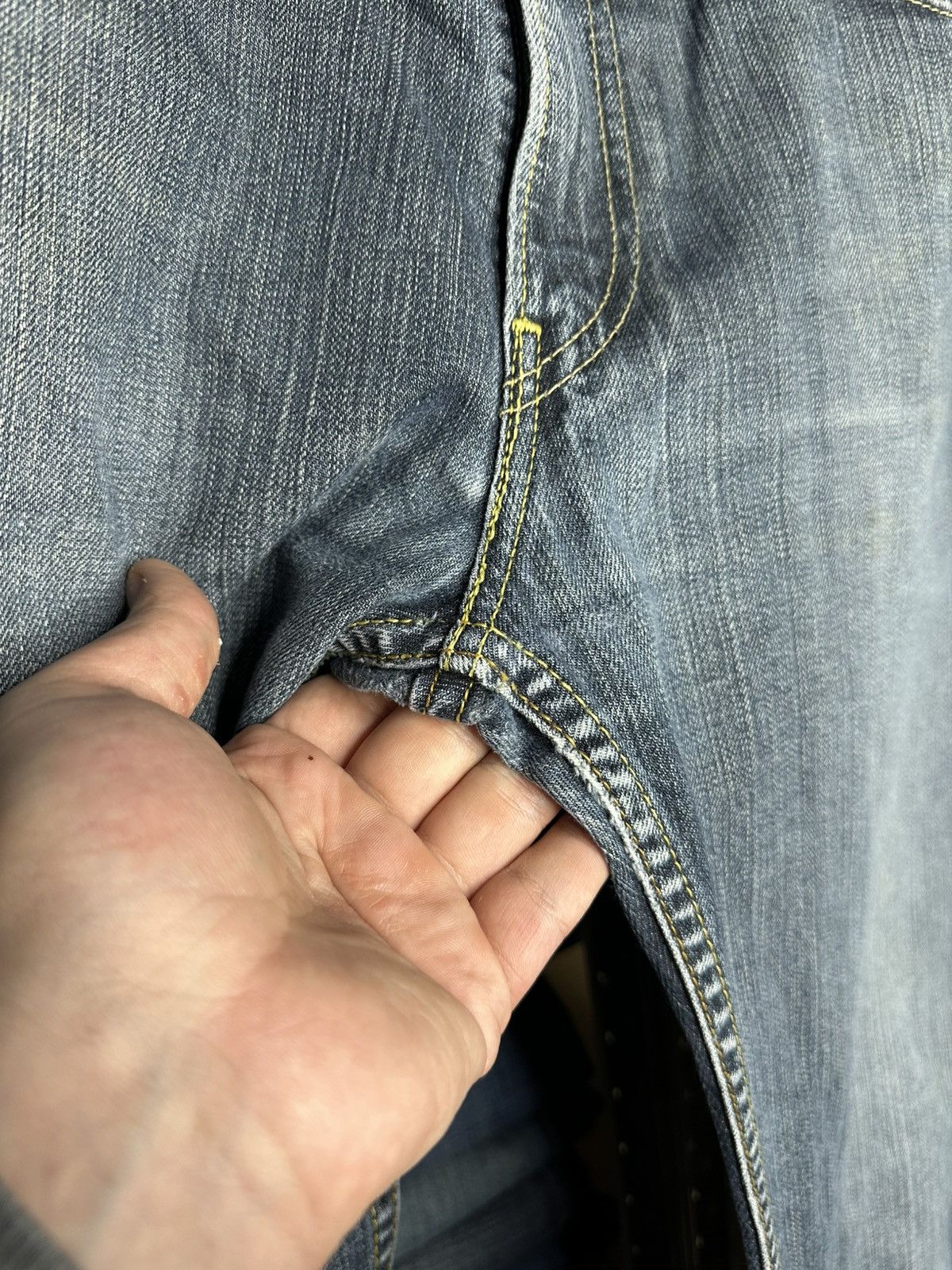 Levi's Levi's 506 Straight Jeans W36 L34 Denim Faded Pants Size US 36 / EU 52 - 6 Thumbnail