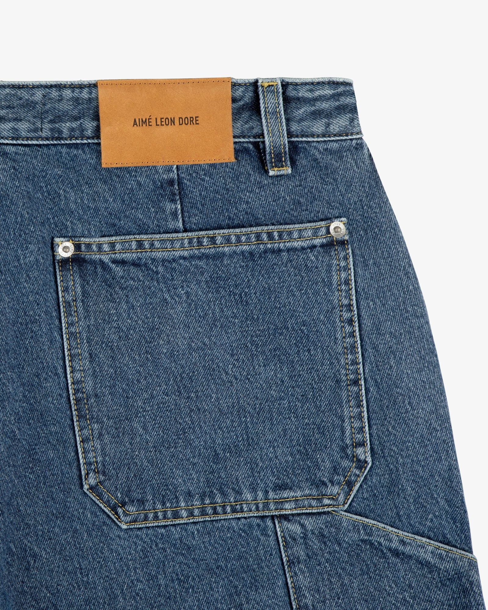Aime Leon Dore o1mle0725 Denim Carpenter Pant in Mid Wash Size US 30 / EU 46 - 6 Thumbnail