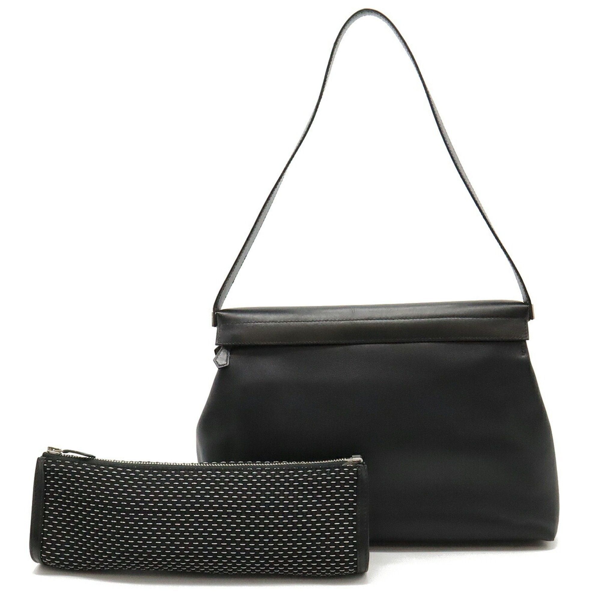 image of Hermes Yobag Shoulder Bag Veau Gulliver Black Replacement, Women's