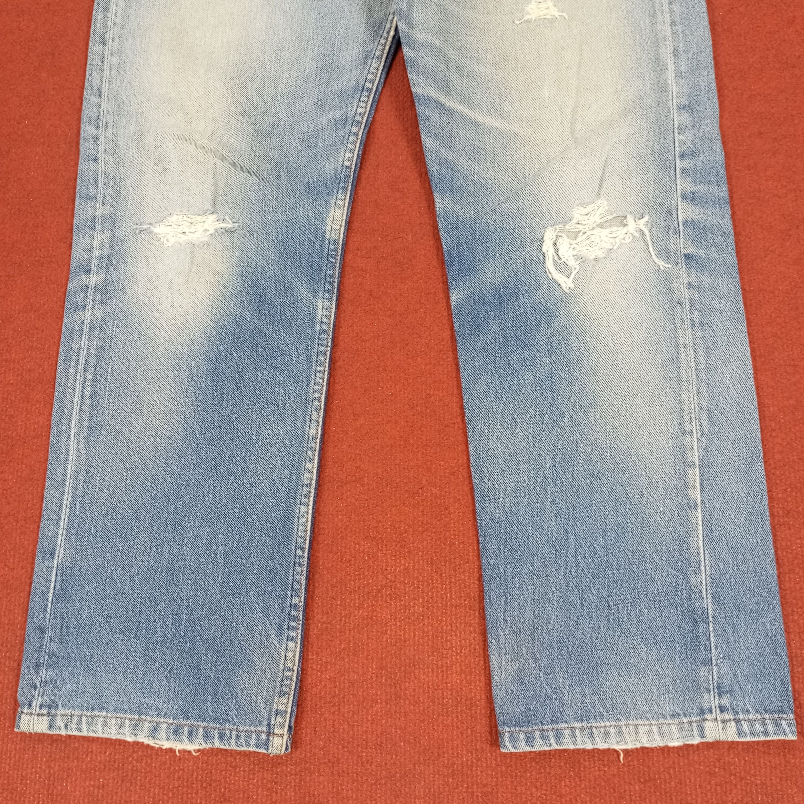 Levi's × Vintage Levis 501 Streetwear Style Distressed Jeans Size US 31 - 3 Thumbnail