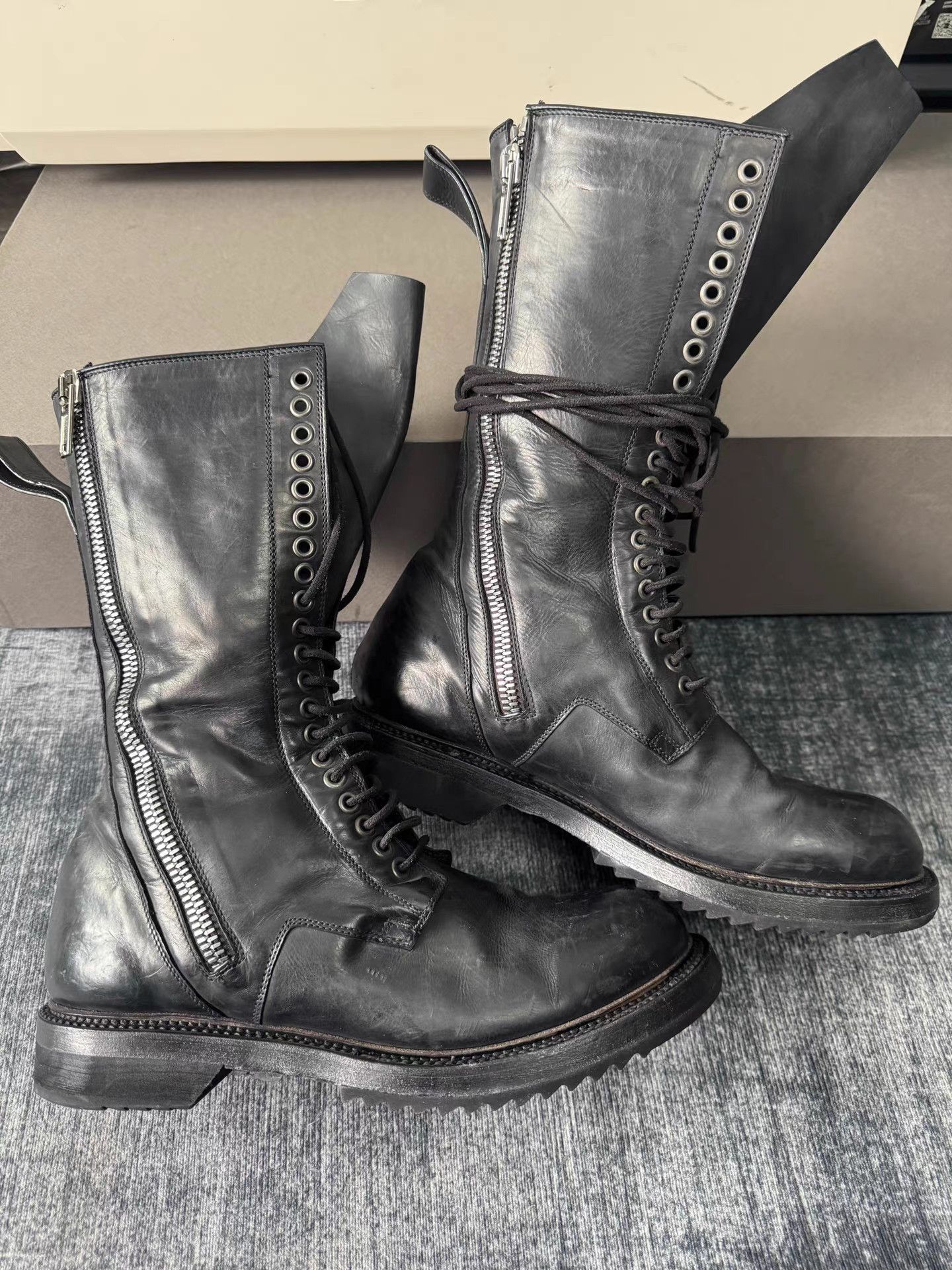 Rick Owens Rick Owens mainline heavy-duty high-top boots Size US 8 / EU 41 - 3 Thumbnail