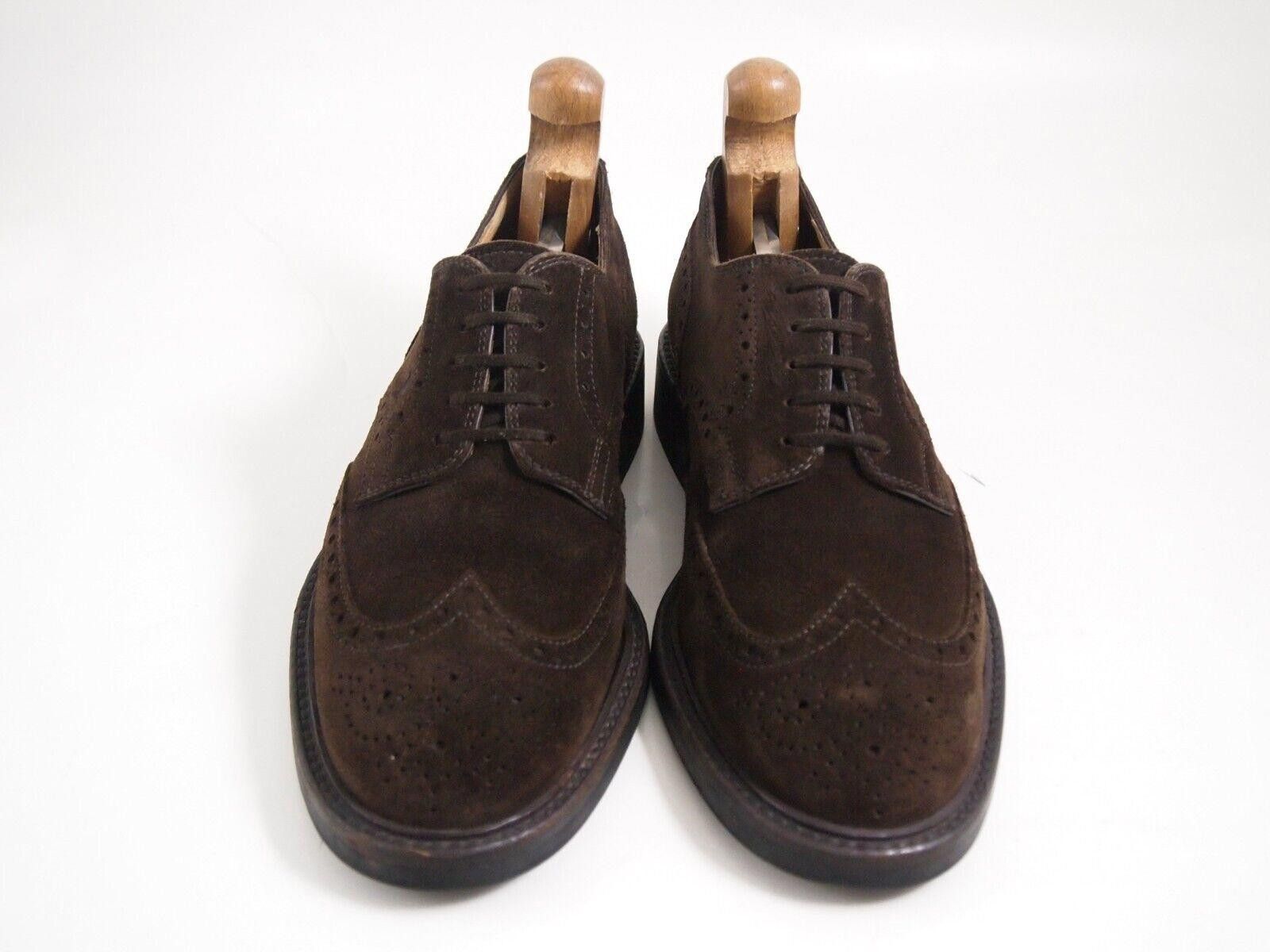 Tod's TOD's Wingtip Brogues Brown Suede Mens EU 42.5 US 9.5 $620 Size US 9.5 / EU 42-43 - 3 Thumbnail