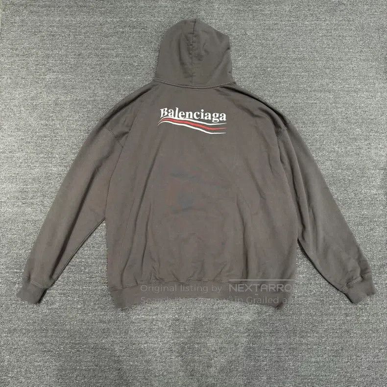 Balenciaga Balenciaga Grey Coke Hoodie Sweatshirt Size US XS / EU 42 / 0 - 2 Thumbnail