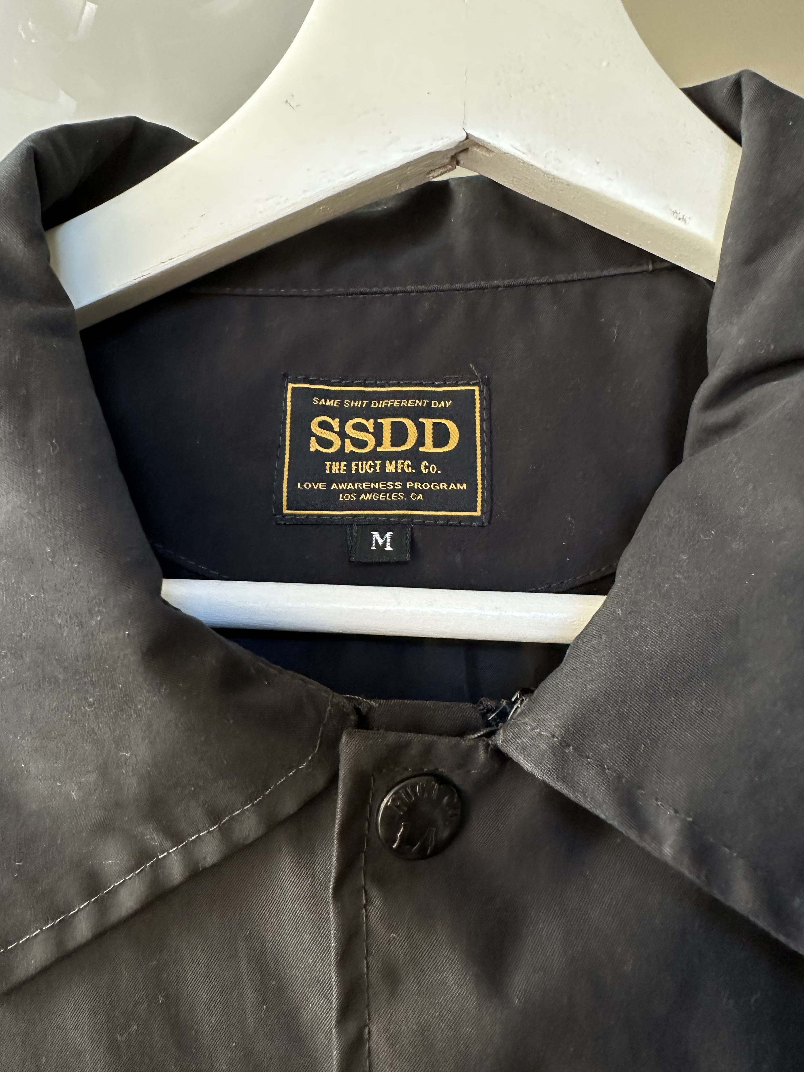 FUCT Khaki FUCT SSD Nirvana Font Coach Jacket Size US M / EU 48-50 / 2 - 4 Thumbnail