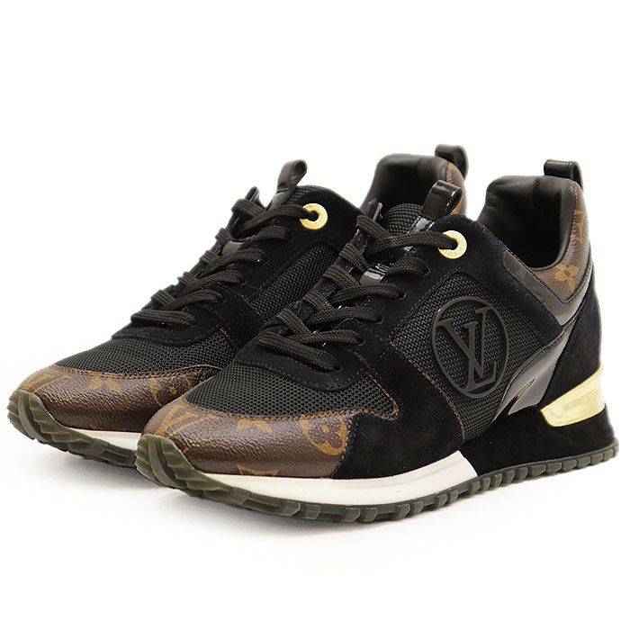 Louis Vuitton Louis Vuitton Louis Vuitton Run Away Line Suede Nubuck Calf Leather Patent Monogram Sneaker Leather Shoes 1A3CWB DUTY FREE for USA Size ONE SIZE - 1 Thumbnail