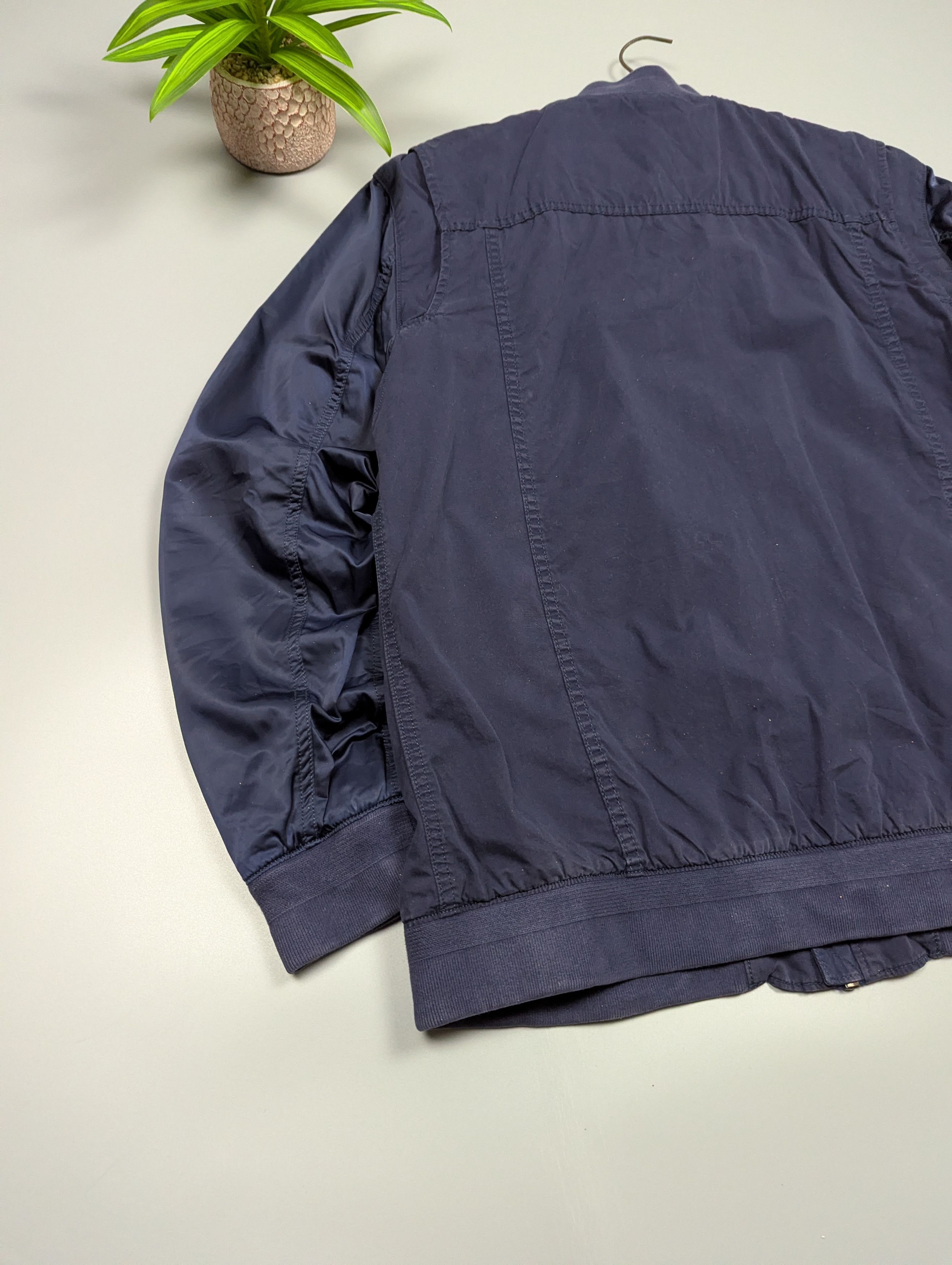 Wrangler Wrangler Vintage Style Navy Bomber Jacket Lightweight Cotton Size US XXL / EU 58 / 5 - 18 Thumbnail