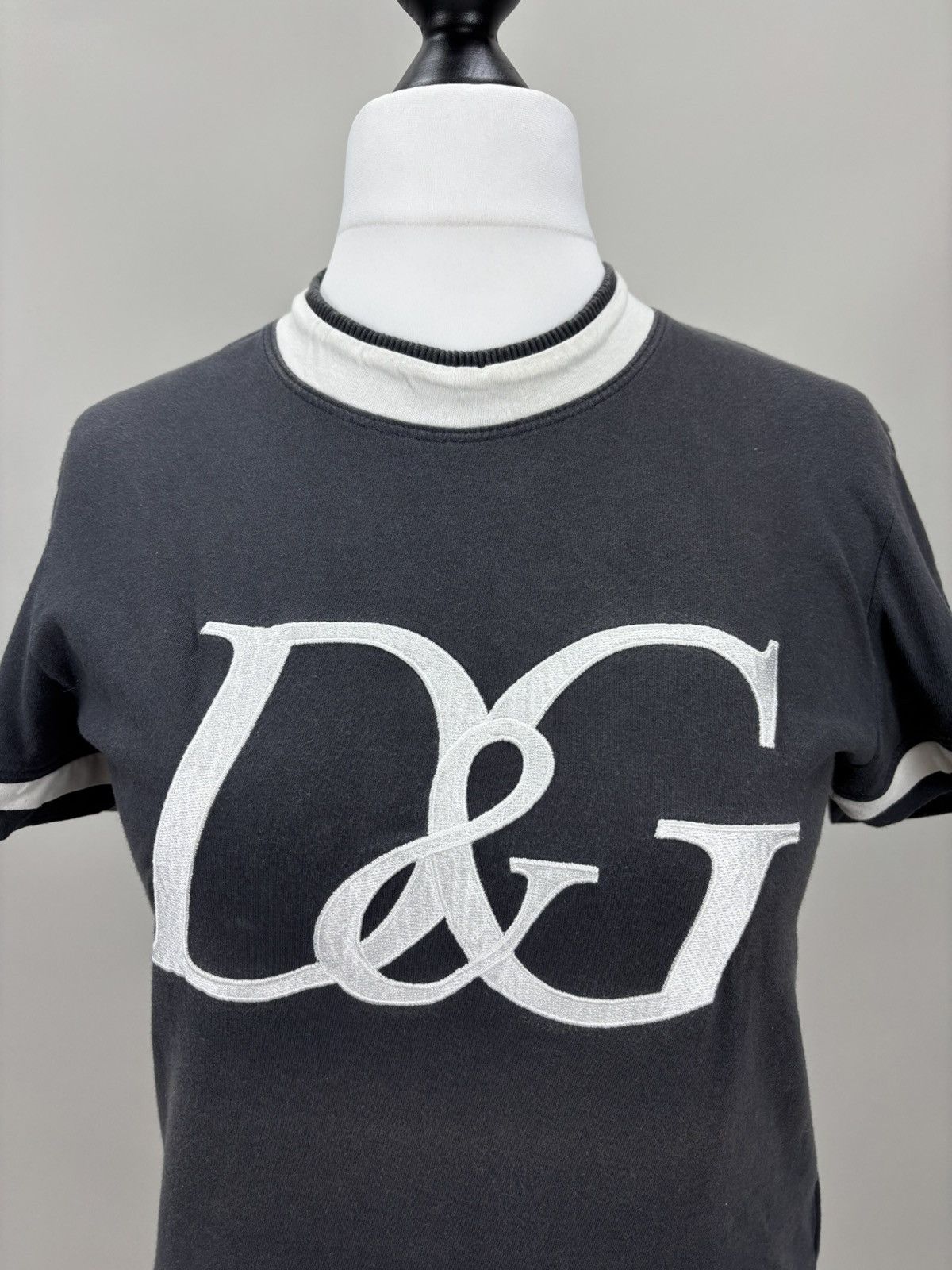 Dolce & Gabbana Womens t shirt Y2k Dolce Gabbana Size S Color Gray Size S / US 4 / IT 40 - 4 Thumbnail