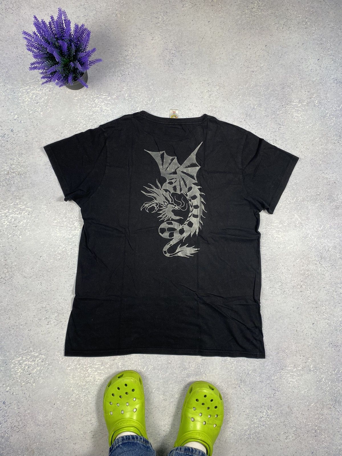 Ed Hardy Ed Hardy Men’s Black T-shirt With Big Logo Size XL Size US XL / EU 56 / 4 - 6 Thumbnail